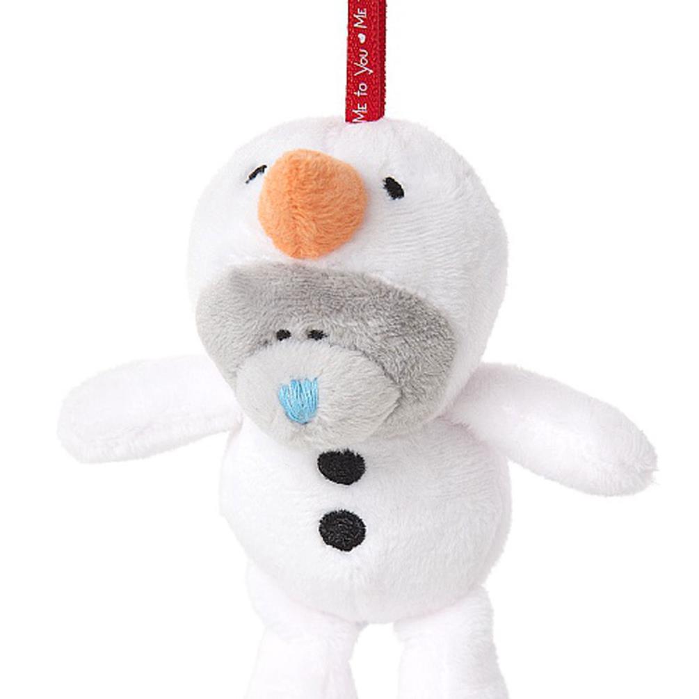 3" Dressed As Snowman Me to You Bear Plush Tree Decoration Extra Image 1